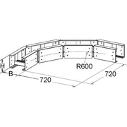 Niedax - Bogen für Kabelleiter GFK-Bogen ULBG 150.400 150x400mm