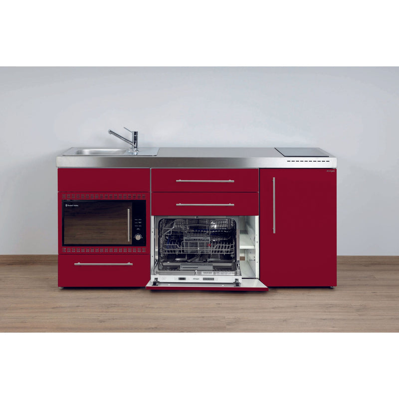 Stengel - Mini-Küche Miniküche Premiumline MPGSMOSBR180KSIKFlBr Bordeauxrot