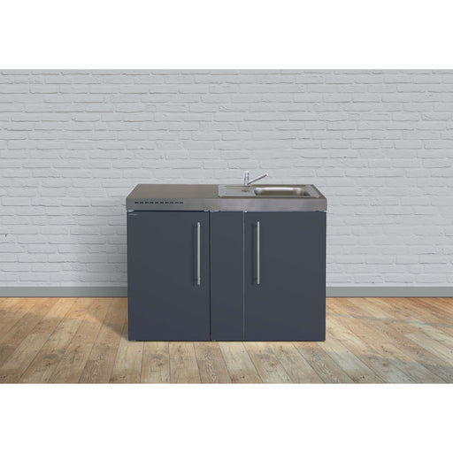 Stengel - Mini-Küche Miniküche Premiumline MPSG120KSIKFliBre Schiefergrau