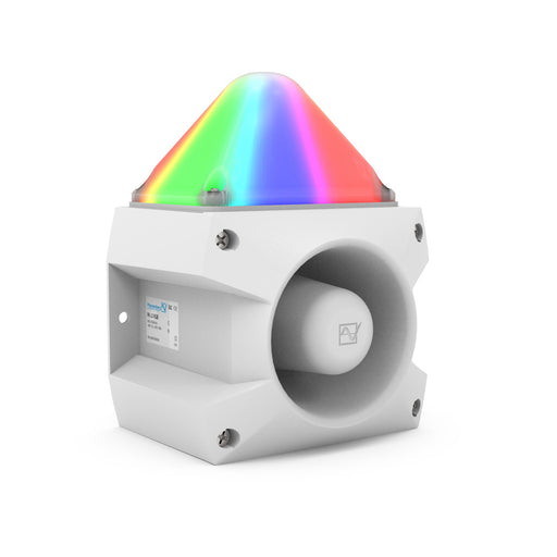 Pfannenberg - Optisches/Akustisches Signalgerät LED-Schallgeber PA L 5 230 ACRGB7035 weiß,230AC,107dB