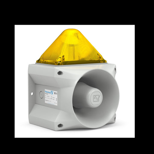 Pfannenberg - Optisches/Akustisches Signalgerät Blitzschallgeber PA X 20-1524DCYE7035 gelb 15J,24DC,122dB