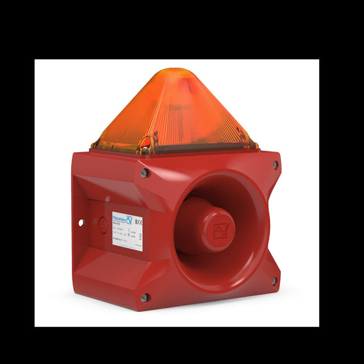 Pfannenberg - Optisches/Akustisches Signalgerät Blitzschallgeber PA X 10-10 230 AC AM orange 10J,230AC