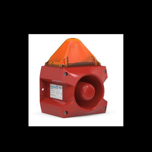 Pfannenberg - Optisches/Akustisches Signalgerät Blitzschallgeber PA X 5-05 230 AC AM orange 5J,230AC