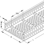 Niedax - Kabelrinne Weitspannkabelrinne WRL 150.600/3 − 3 Meter