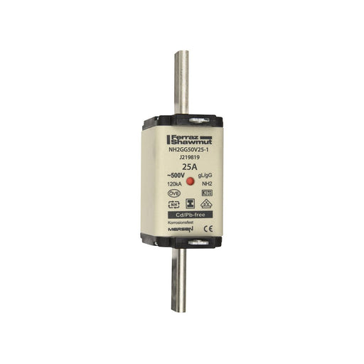 Mersen - Messersicherung Sicherungseinsatz NH Sond. NH12GG50V63 gG Gr.1 63A sfü KM − 3 Stück