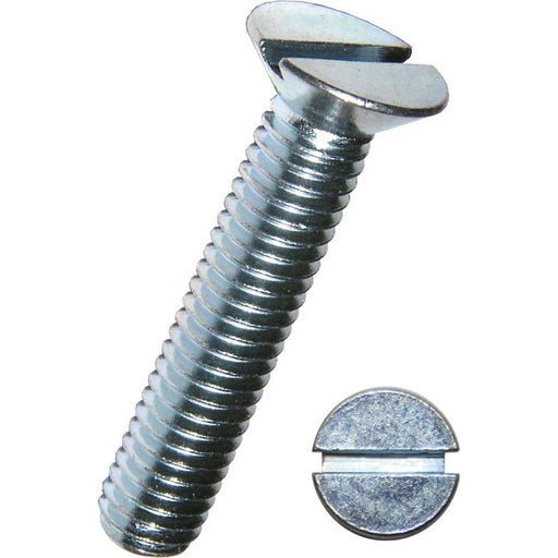 Dresselhaus - Maschinenschraube/Bolzen Senkschrauben 0420/001/51 6x30 4,8, mit Schlitz, zn − 100 Stück