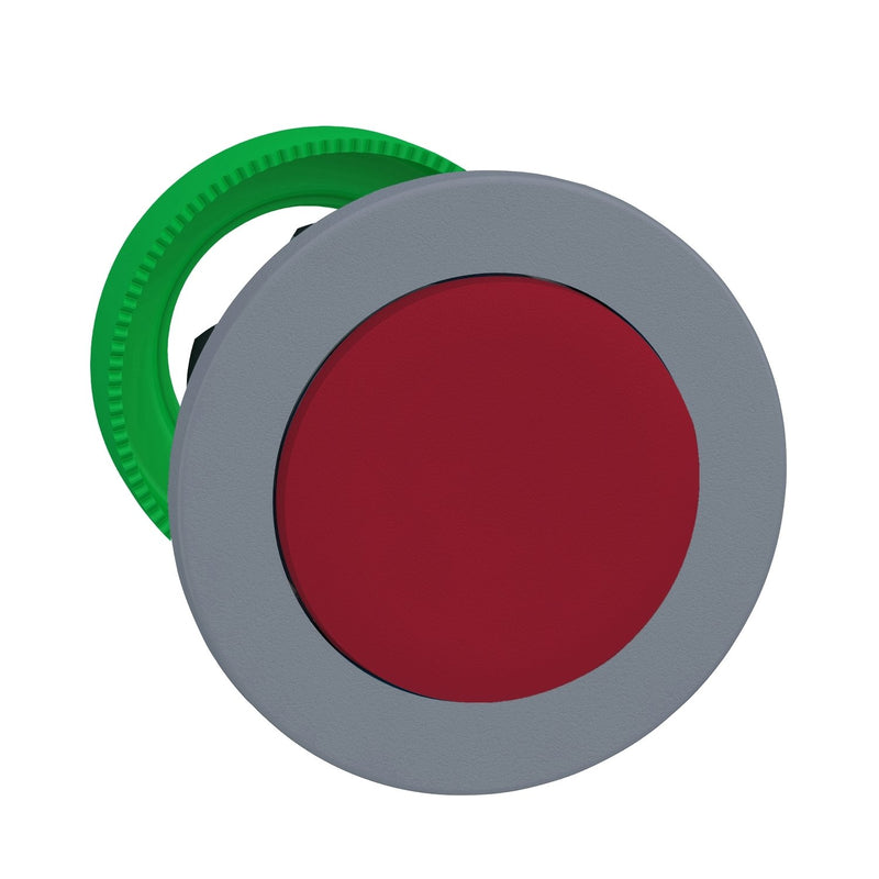 Schneider Electric - Frontelement für Drucktaster Drucktaster, Front ZB5FH4C0 rot, 30mm, in grau