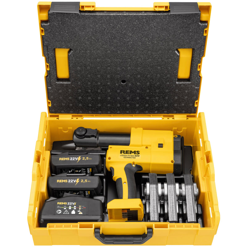 REMS - Akku-Press 22V Connected Set UP 16+20+25 L-Boxx +Akku 2,5Ah 576034 R220