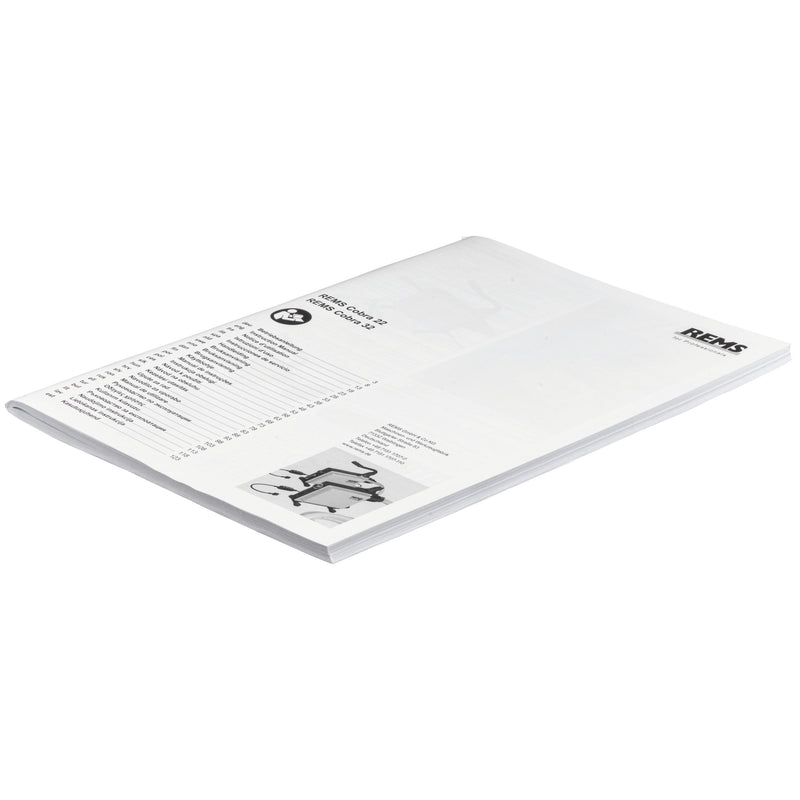 REMS - Betriebsanleitung REMS Cobra 172165 R