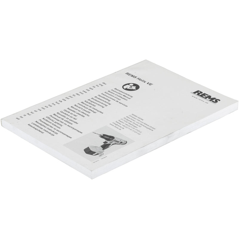 REMS - Betriebsanleitung REMS Helix VE 190060 R