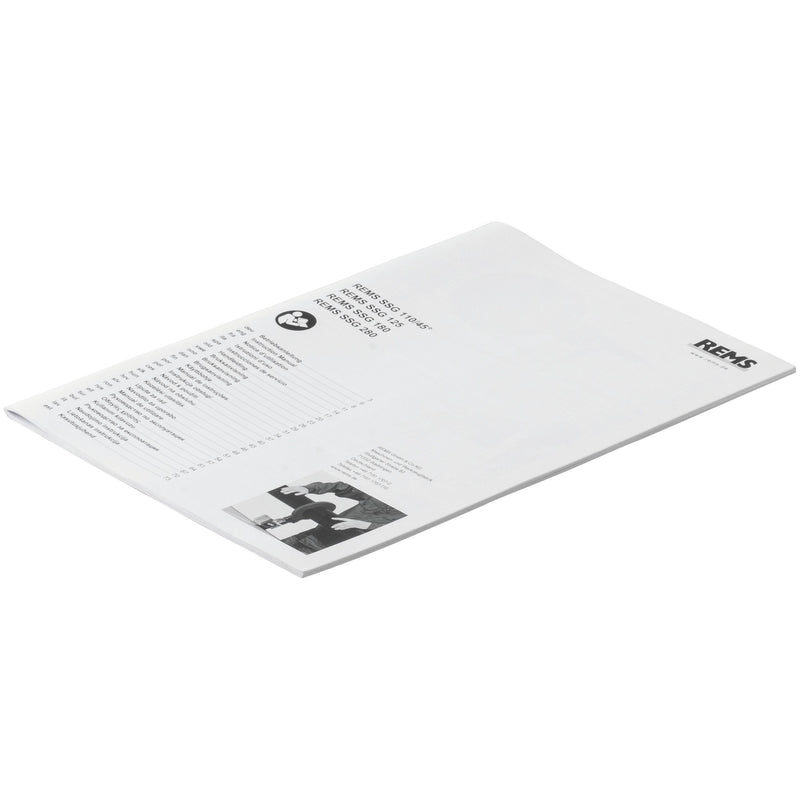 REMS - Betriebsanleitung REMS SSG 110-280 250075 R