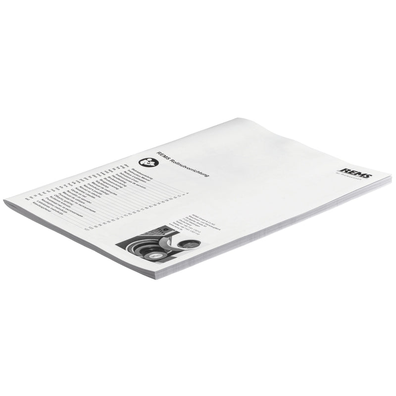 REMS - Betriebsanleitung Rollnutvorrichtung 346010 R