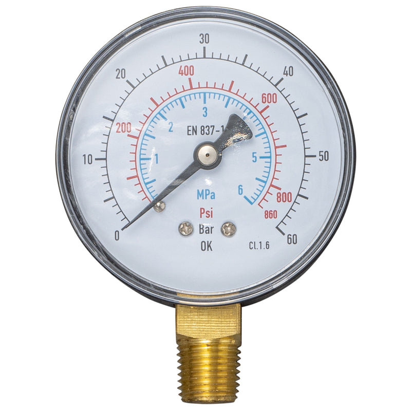 REMS - Manometer, 6 MPa/60 bar/ 870 psi, mit Schleppzeiger 115046