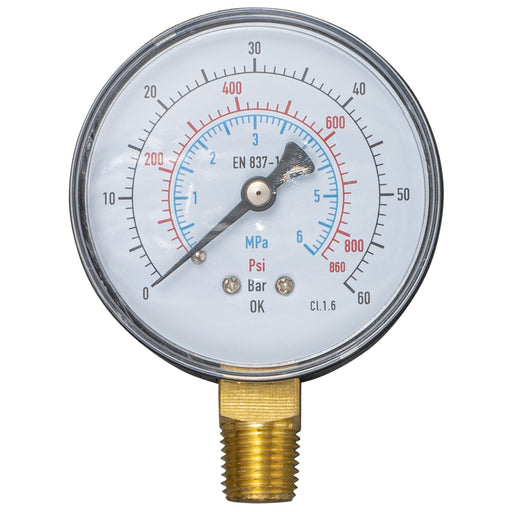 REMS - Manometer, 6 MPa/60 bar/ 870 psi, mit Schleppzeiger 115046