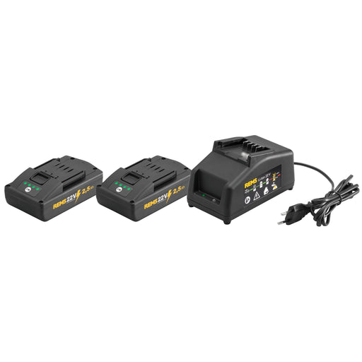REMS - Power-Pack 22 V 2,5 Ah + 2,5 Ah + 90 W 571590 R220
