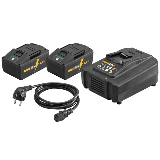REMS - Power-Pack 22 V 5,0 Ah + 5,0 Ah + 290 W 571593 R220
