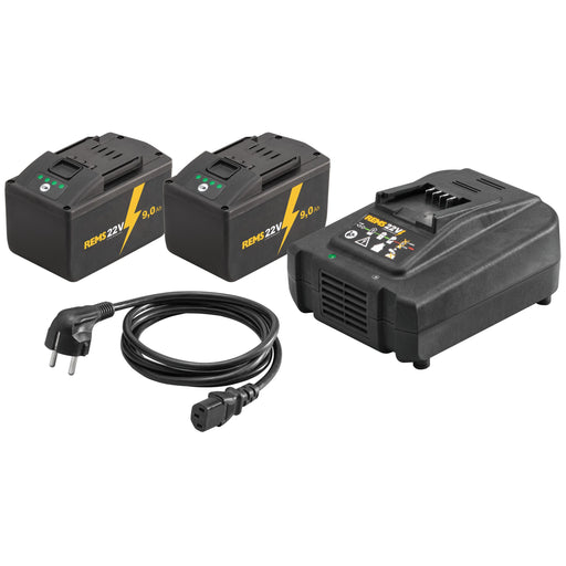 REMS - Power-Pack 22 V 9,0 Ah + 9,0 Ah + 290 W 571594 R220