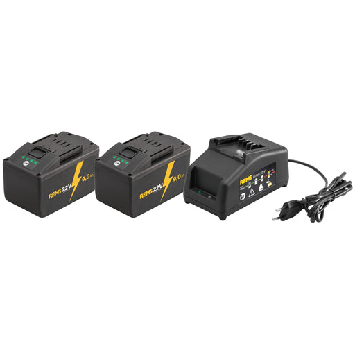 REMS - Power-Pack 22 V 9,0 Ah + 9,0 Ah + 90 W 571592 R220