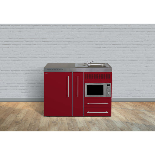 Stengel - Mini-Küche Miniküche Premiumline MPMBR120AKSMWKSliBre Bordeauxrot