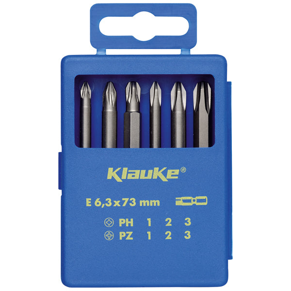 Klauke - Bit-Set Bit-Sortiment KL335 6-tlg,6-rund, 73mm