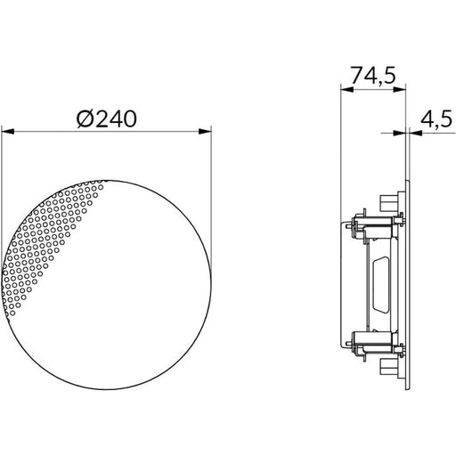 WHD - Lautsprecher Design-Lautsprecher R240T25SLws 2-Wege,25W-Übertrag