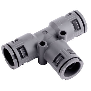 Flexa - Verbinder für Wellschläuche T-Verteiler Wellschlauch RQT-PA, 3xAD54,5 grau 3 x AD 54,5 − 5 Stück