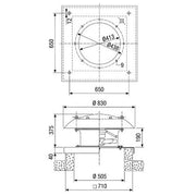 Maico - Ventilator für Dacheinbau Axial-Dachventilator DZD 40/4 B Drehstrom DN 400