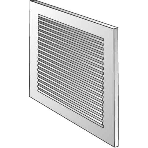 Helios Ventilatoren - Außenluftgitter Wetterschutzgitter LG 2525 al 250x250 − 6 Stück