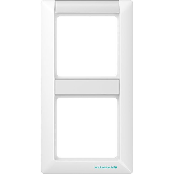 Jung - Abdeckrahmen Rahmen 2-fach aws ABAS 582 NA WW senkrecht