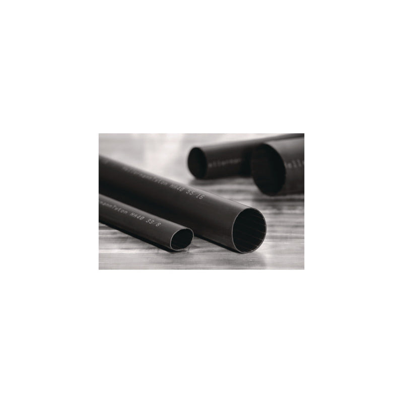 HellermannTyton - Schrumpfschlauch Warmschrumpfschlauch HA40-92/25-1000-BK schwarz − 2 Meter