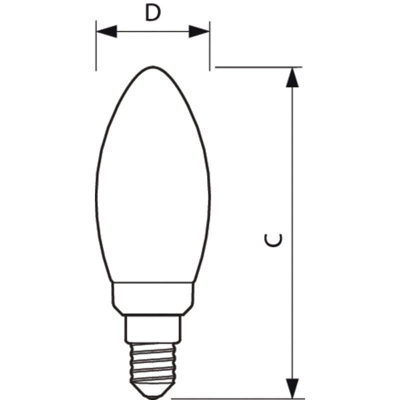 Philips Lighting - LED-Lampe/Multi-LED LED-Kerzenlampe E14 CorePro LED#34726700 klar Glas
