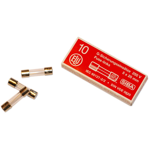 Siba - Zylindrische Sicherung G-Sicherung T 1,25A 179120 5x20 − 100 Stück