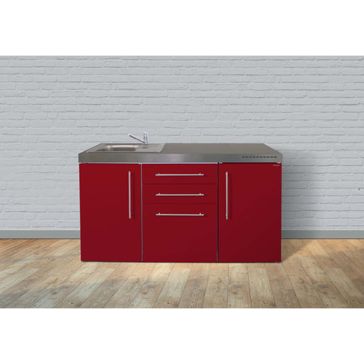 Stengel - Mini-Küche Miniküche Premiumline MPGSMBR160KSGSKSrBlS Bordeauxrot