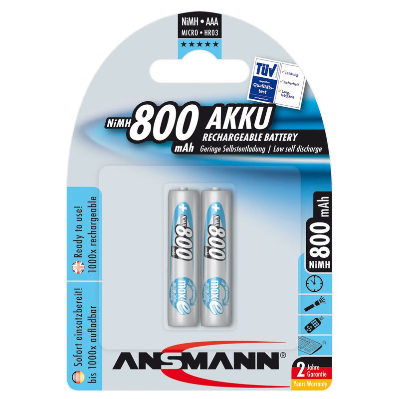 Hückmann - Akku 1,2V Micro AAA 123799(VE 2) maxE Bli2 Ansmann