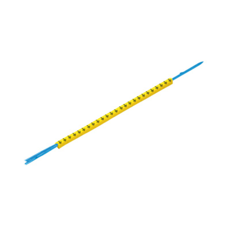 Weidmüller - Kabelmarkierungssystem Leitermarkierer CLI R 1-3 GE/SW m.Montagedorn − 10 Stück