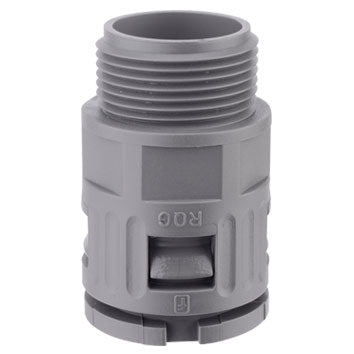Flexa - Kunststoff-Wellschlauch-Verschraubung Schnellverschraubung RQG1-M AD28,5/M32 gr IP66,gerade − 25 Stück