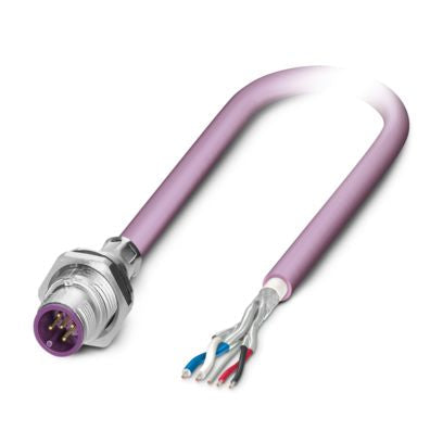 Phoenix Contact - Patchkabel Kupfer Gerätesteckverbinder SACCBP-M12MS#1239932 Hinterwand
