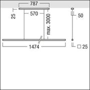 Zumtobel Group - Pendelleuchte LED-Pendelleuchte LINETIK D/ #42930320 3000K