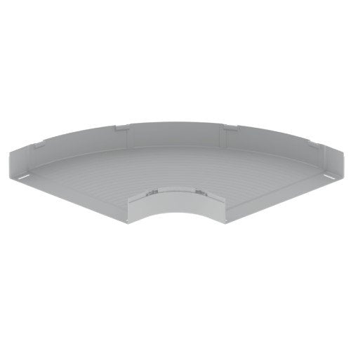 Unex - Bogen für Kabelrinne Flachbogen 90° grau 66630-48 100x600 U48X RAL7038