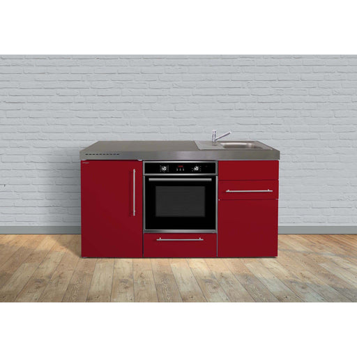 Stengel - Mini-Küche Miniküche Premiumline MPBBR160BOIKFliBreS Bordeauxrot
