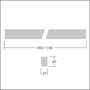 Thorn - Lichtleiste LED-Leuchte EQUAMINI L #96630776 3000K