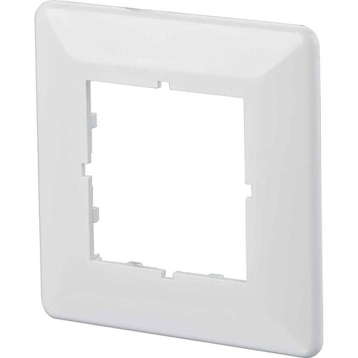 Metz Connect - Abdeckrahmen für Schaltermaterial Sockelleistenkanal Abdeckplatte 1fach 816718-0102-I rws 80x80