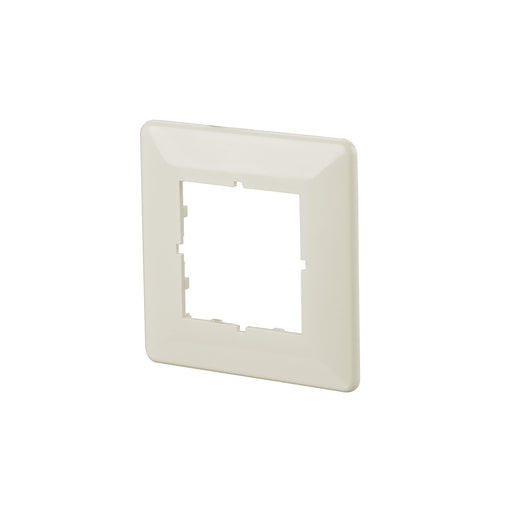 Metz Connect - Abdeckrahmen für Schaltermaterial Sockelleistenkanal Abdeckplatte 1fach 816718-0101-I pws 80x80 − 1 Stück