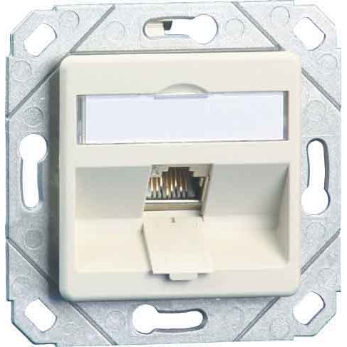 Metz Connect - Kommunikationsanschlussdose Kupfer Anschlussdose C6Amodul Upk TN C6Amod-1UPk-180rw 1Port 180 Upk,rws − 1 Stück