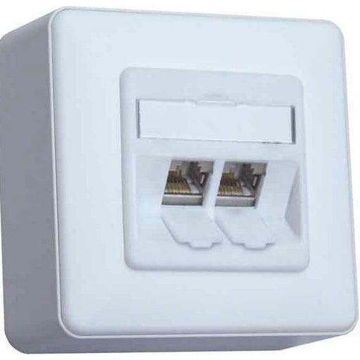Metz Connect - Kommunikationsanschlussdose Kupfer Anschlussdose C6Amodul AP TN C6Amod-2AP-180rw 2Port 180 AP,rws − 1 Stück