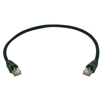 Telegärtner - Patchkabel Kupfer Patchk.S/FTP Cat.6A 100008919 sw 7,5m PE MP8 FS5