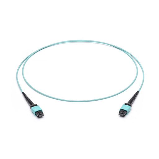 Corning - Patchkabel LWL LWL-Patchkabel 12F MPO PC JZBZB12QEZ-NB007M BU/BU OM4 7m türkis