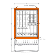 Walther Werke - Baustromverteiler Gruppenverteilerschrank WGV0092 436kVA