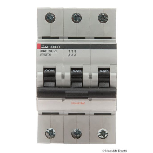 Mitsubishi Electric - Leitungsschutzschalter Sicherungsautomat BHW-T10 3P+N #291952 3-polig+N