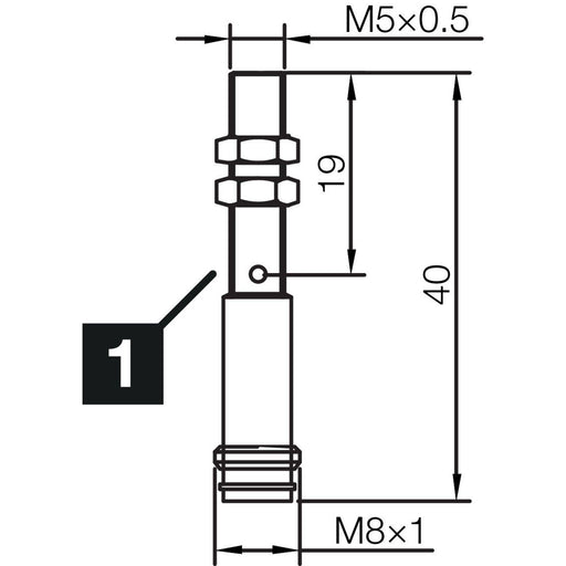 Di-soric - Induktiver Näherungsschalter Induktiver Näherungssensor INSM-M05-B01PO-T3 1mm, bündig